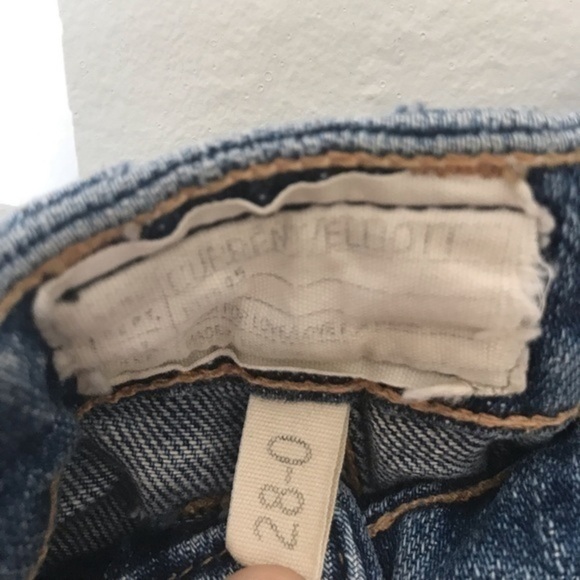 Current Elliot The Slouched Cropped super Loved Destroyed With Paint size 28 - Picture 12 of 13